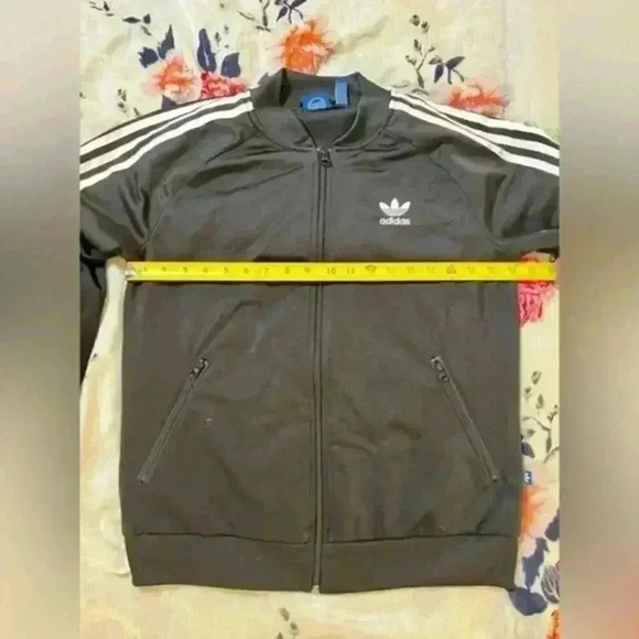 Adidas Originals Superstar Track Jacket Back Trefoil Logo Black Women's Size Med - Picture 4 of 9